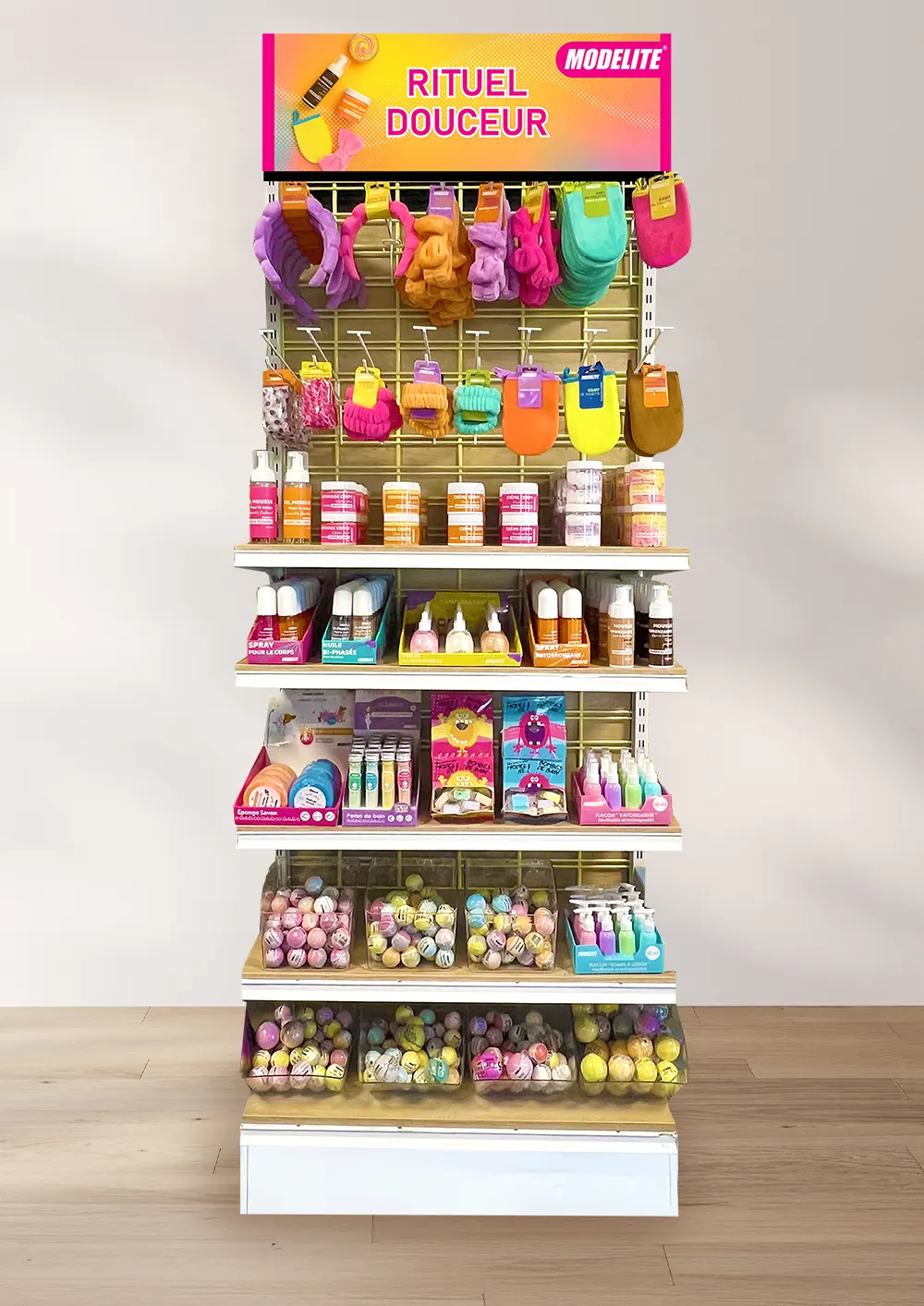 Présentoir rituel douceur Image Îlot 5 étagères